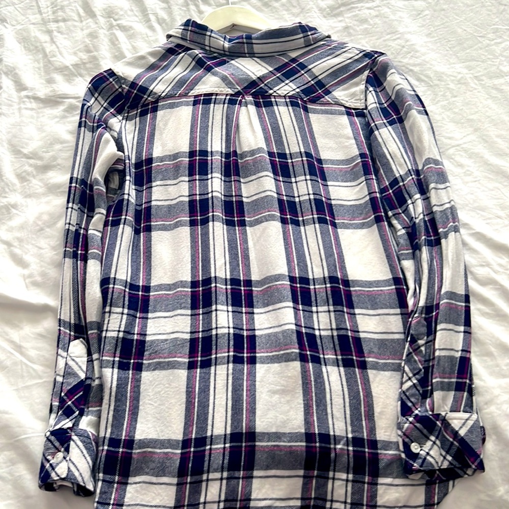 Rails Button Down Checkered Shirt - image 4
